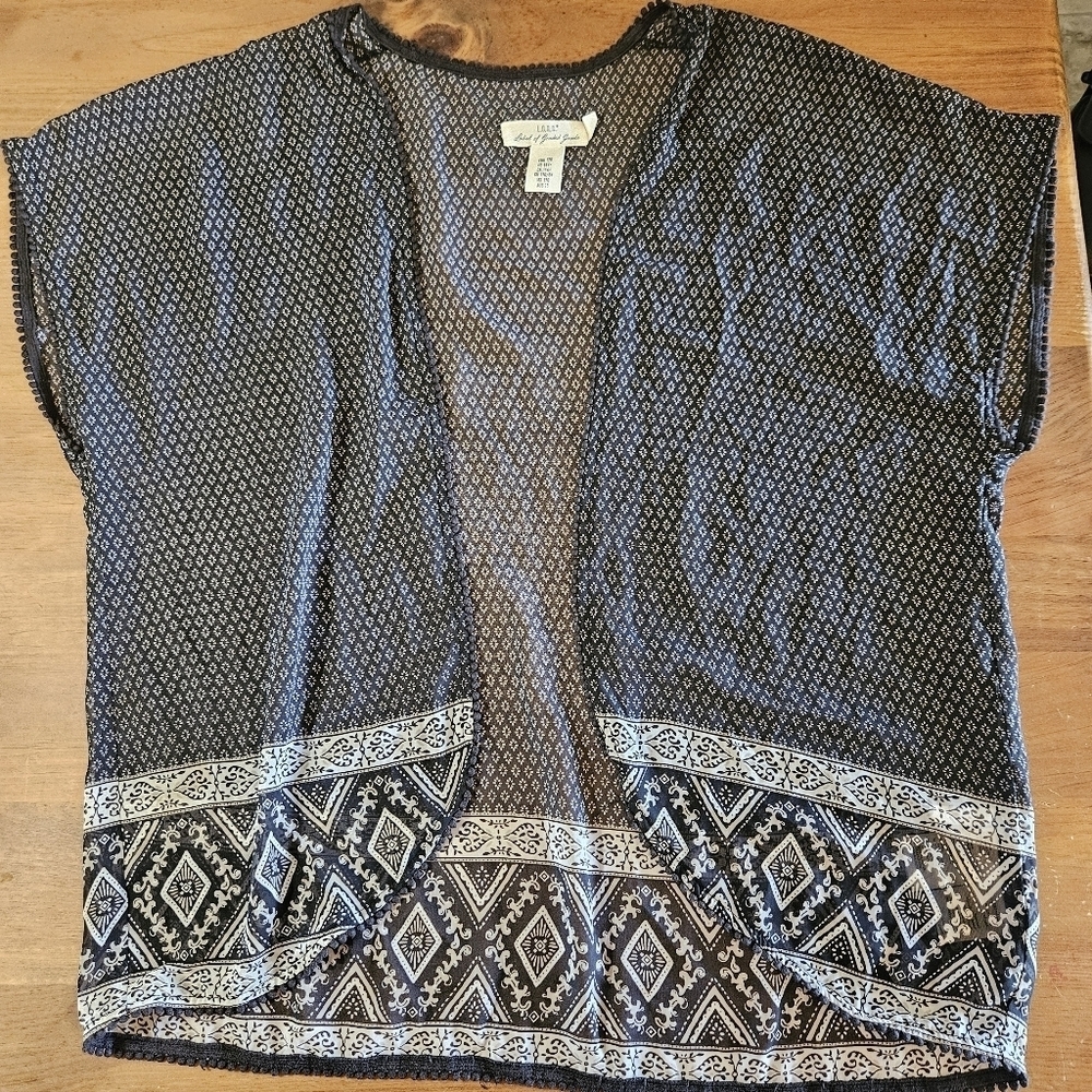 LOGG (Label of Graded Goods) Open Front Lightweight Shirt Size Small